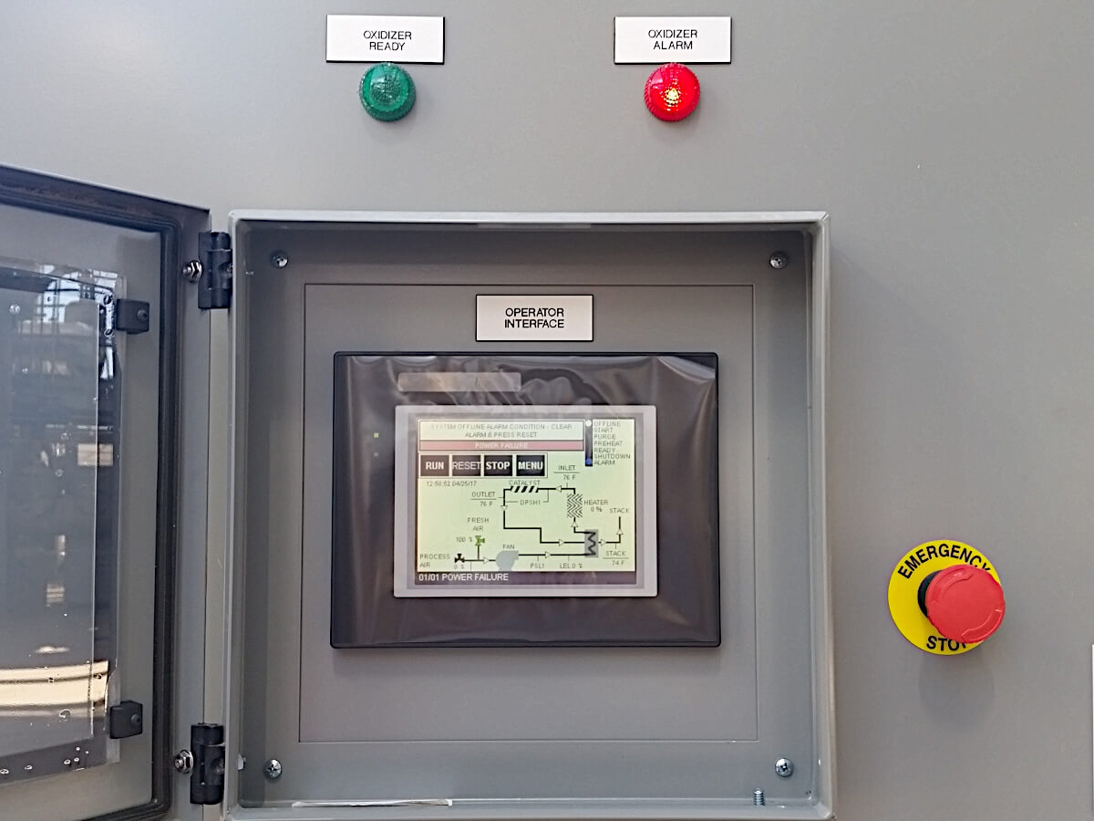 Control system panel