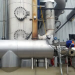 Close-up view of Recuperative Thermal Oxidizer at Chemical Processing site
