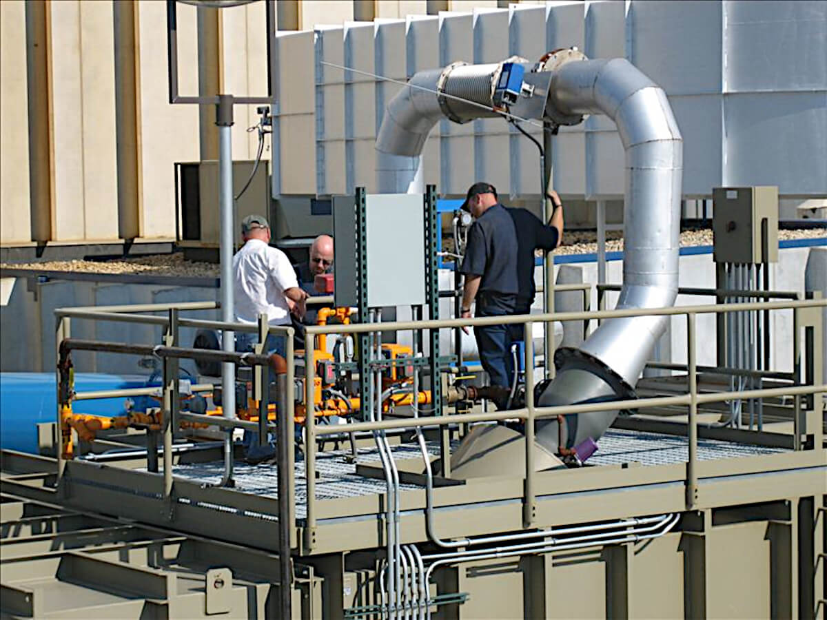 Commissioning Services Performed Pollution Systems Personnel on Newly Installed Recuperative Thermal Oxidizer