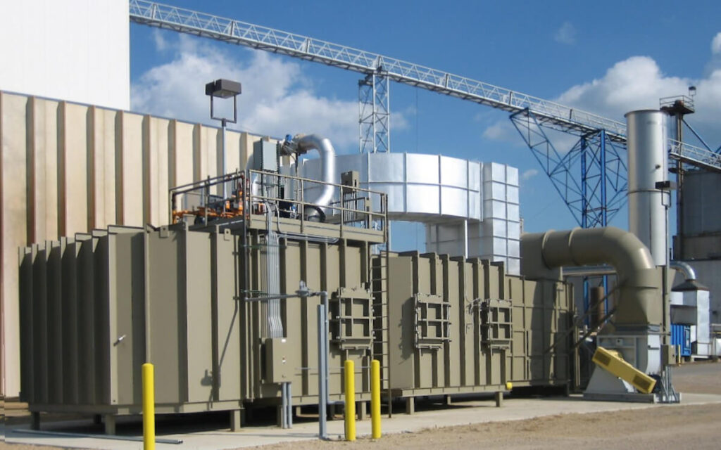 Thermal Oxidizer destroys VOC and Particulate at Animal Feed Plant