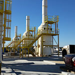 Odor Control Treatment Performed by Three of Five FRP Gas Scrubbers at an Automotive Parts Plant