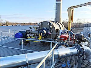 Thermal Oxidizer System Abates VOC for Industrial Manufacturing Site